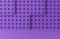 Toy brick product background mockup, 3D purple design psd