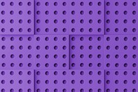 Purple toy brick pattern background