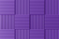 Acoustic foam product background mockup, 3D purple design psd