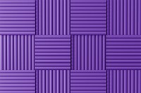 Purple acoustic foam background, soundproofing wall panel