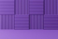 Purple acoustic foam background, soundproofing wall panel