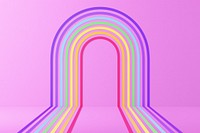 Rainbow product backdrop, pink design