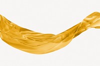 Yellow liquid wave, 3D element