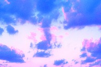 Pink half-tone sky background