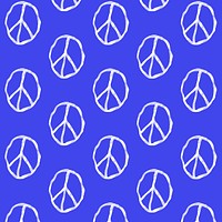 Peace symbol pattern background, doodle graphic