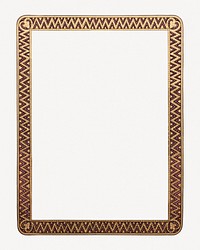 Alphonse Mucha's gold frame, vintage art deco psd