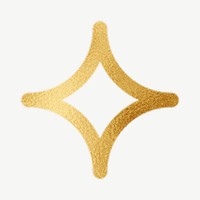 Gold bling icon clipart psd