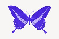 Blue butterfly, animal illustration, remixed by rawpixel