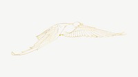 Aesthetic dove, bird clipart psd, remixed by rawpixel