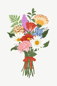 Flower bouquet clipart psd