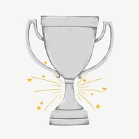 Silver trophy clipart psd