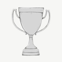 Silver trophy clipart psd