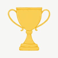 Gold trophy clipart psd