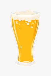 Beer glass, pint, celebration drink graphic