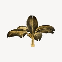 Gold palm tree illustration