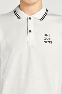 Men's polo shirt template apparel mockup