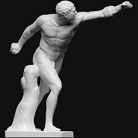 Copy of the Borghese Fencer, original model