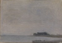 Landscape at Falster by Vilhelm Hammershøi