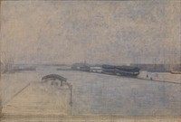 The Harbor of Copenhagen seen from Kvæsthusgade by Vilhelm Hammershøi