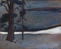 Winter at Nordstrand by Edvard Munch