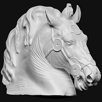 The horse from the equestrian statue of Marcus Aurelius by unknown