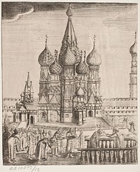 Basil's Cathedral in Moscow   by unknown