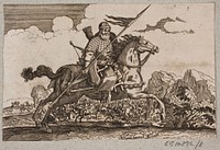 Ottoman cavalryman with lance and bow by Christian Rothgiesser