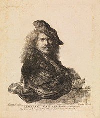 Self portrait by Rembrandt van Rijn