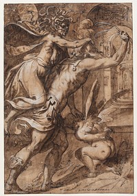 Mars Chastens Cupid and is Pursued by Fury, Camillo Di Capelli