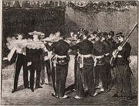 The Execution of Maximilien by édouard Manet