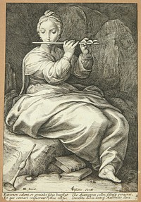 Euterpe by Hendrick Goltzius