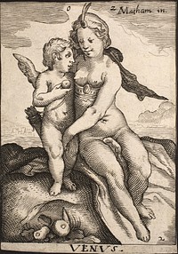 Venus and Cupid by Jacob Matham