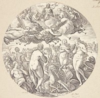 Resurrection of the dead by Hendrick Goltzius