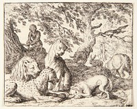 Renard tells the lion a lie by Allaert Van Everdingen