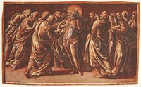 Jesus appears to the apostles by Hans Holbein The Elder