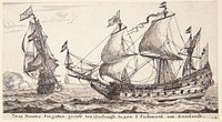 Two Dutch frigates by Reinier Nooms
