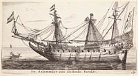 The ship De Salamander by Reinier Nooms