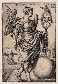 Fortune (Fortuna) by Hans Sebald Beham