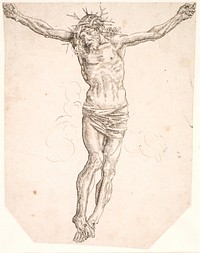 The crucified Christ without a cross by unknown