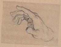 Study of a hand by Nicolai Abildgaard