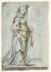 Allegorical female figure by unknown