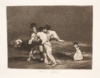 Unfortunate Mother (50) by Francisco Goya