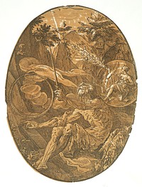 The Cave of Eternity (The Magician) by Hendrick Goltzius