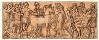 Frieze from a Roman sarcophagus(?) by Pietro Da Cortona