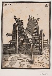 A four-wheeled, open carriage by Melchior Lorck