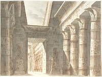 Egyptian temple by Aron Wallick