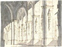 Gothic colonnade by Aron Wallick