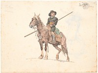 Riding campagnole by Johan Thomas Lundbye