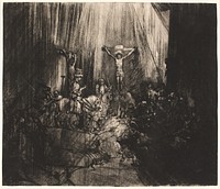 The three crosses by Rembrandt van Rijn