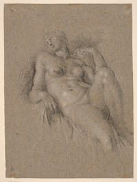 Copy after Michelangelo's "Aurora", from the tomb of Lorenzo de' Medici in the Sagrestia Nuova in S. Lorenzo, Florence by Jacopo Palma Il Giovane